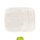 Carrés bébé réutilisables en coton, présentés dans le Kit Eco Chou Mini, un cadeau pratique et écologique pour jeunes parents.