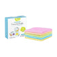 Lot de 5 essuie-tout lavables colorés avec boîte, parfait pour un usage durable et écologique dans la maison.