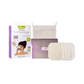 Kit Eco Belle Mini avec 7 cotons lavables, pochette de voyage violette et filet de lavage en coton pour des vacances zéro déchet responsables, durable et solidaires