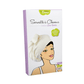 Boîte de la serviette à cheveux ultra absorbante Les Tendances d'Emma, couleur écru, pour prendre soin de ses cheveux après la douche.