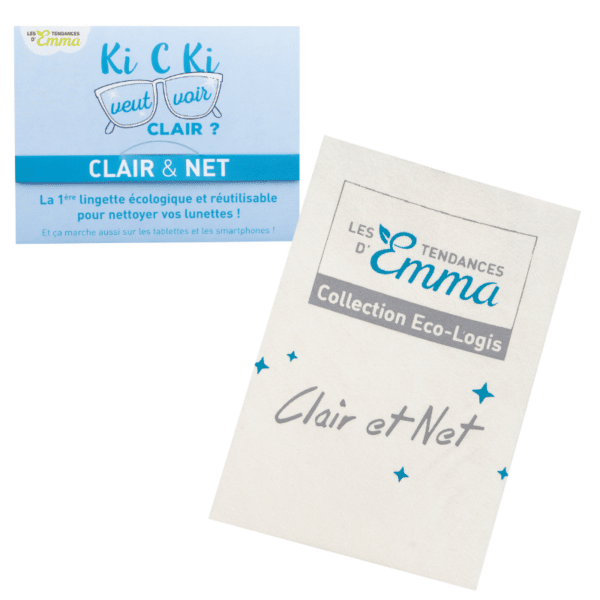 Lingettes lunette écologiques Clair et Net