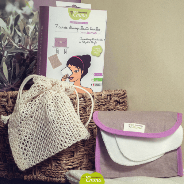 7 Cotons lavables avec sa pochette voyage : Kit Eco Belle Mini – Image 8