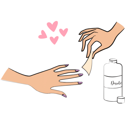 dissolvette enlever vernis à ongle