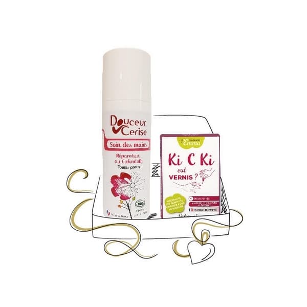 Une de nos idées cadeaux zéro déchet : Ki C Ki est vernis et sa crème mains bio !